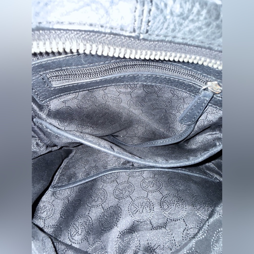 Michael Kors Rhea medium zip top leather pebbled backpack - Picture 4 of 13